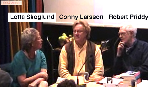 Robert Priddy, Lotta Skoglund & Conny Larsson - Panel på Conny Larsson's bokpresentasjon